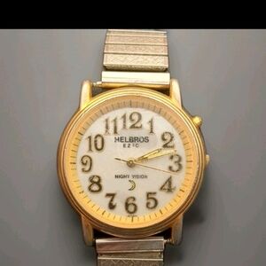 Helbros Gold Night Vision Men's Watch